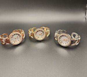 Geneva Platinum Women's Watch Set - Gold, Silver, and Rose Gold Tone